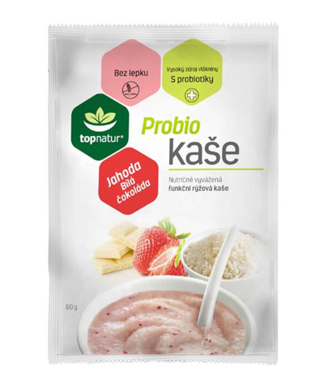 Kaše probio jahoda a bílá čokoláda Topnatur